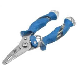 Cuda 5" Titanium Bonded Mini Pliers -Fishing Equipment 18198 angled top 2
