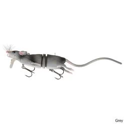 Savage Gear 3D Rat Lure 7 Savage Gear 3D Rat Lure -Fishing Equipment 3D Rat Lure Grey
