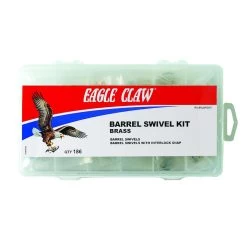 Eagle Claw Barrel Swivel W/ Interlock Snaps Kit