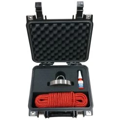 Brute Magnetics Brute Box 1200 Lb. Magnet Fishing Kit -Fishing Equipment Brute Box 1200lb Magnet Fishing Bundle 3