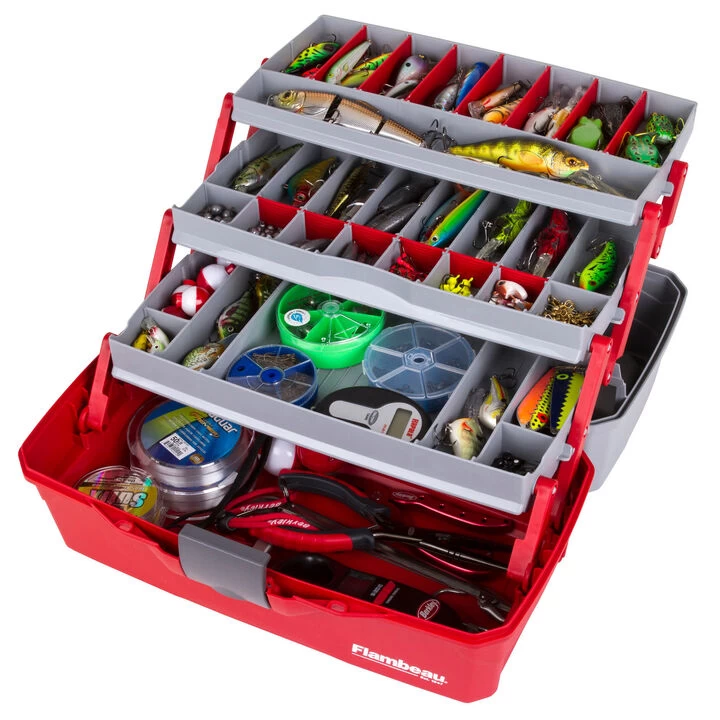 Flambeau Classic 3-Tray Tackle Box 6 Flambeau Classic 3-Tray Tackle Box - Image 4
