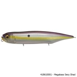 Megabass Dog-X Diamante Rattle Lure -Fishing Equipment DOG X DIAMANTE RATTLE MEGABASS SEXY SHADtxt
