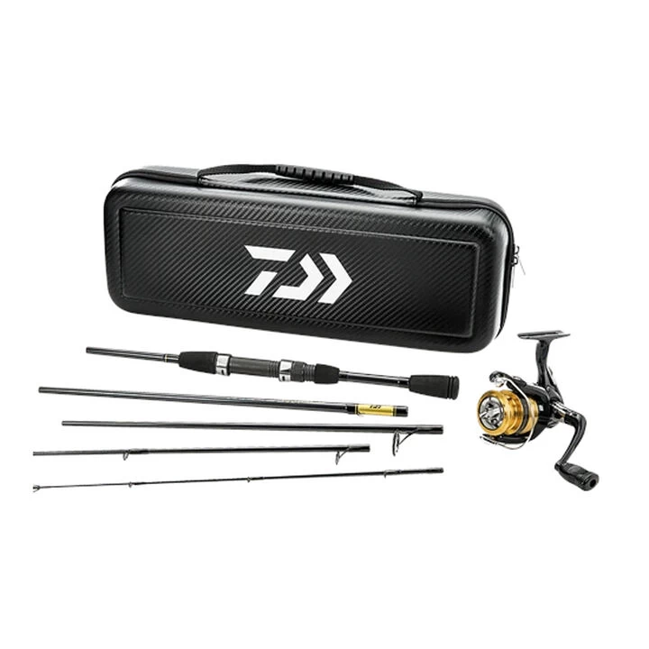 Daiwa D-Vec Carbon Case Executive Pack Travel Spinning Combo 3 Daiwa D-Vec Carbon Case Executive Pack Travel Spinning Combo