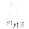 Eagle Claw Double Down Ice Fishing Combo W/ 2 Combos & Jig Kit 1 Eagle Claw Double Down Ice Fishing Combo W/ 2 Combos & Jig Kit -Fishing Equipment Double Down Ice Fishing Combo w 2 Combos Jig Kit