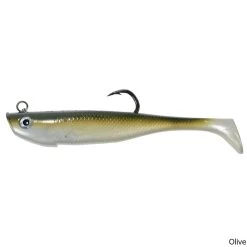 Hogy Harness Pro Tail 9" Pre-Rigged Soft Bait Lure -Fishing Equipment Harness Pro Tail 9in Pre Rigged Soft Bait Lure Olive