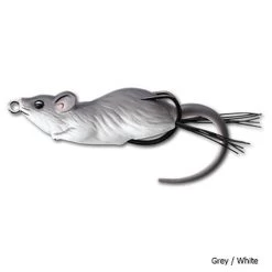 LiveTarget Field Mouse Hollow Body Lure -Fishing Equipment KOPMHB60T LiveTarget Field Mouse Hollow Lure Grey