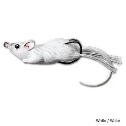 LiveTarget Field Mouse Hollow Body Lure -Fishing Equipment KOPMHB60T LiveTarget Field Mouse Hollow Lure White