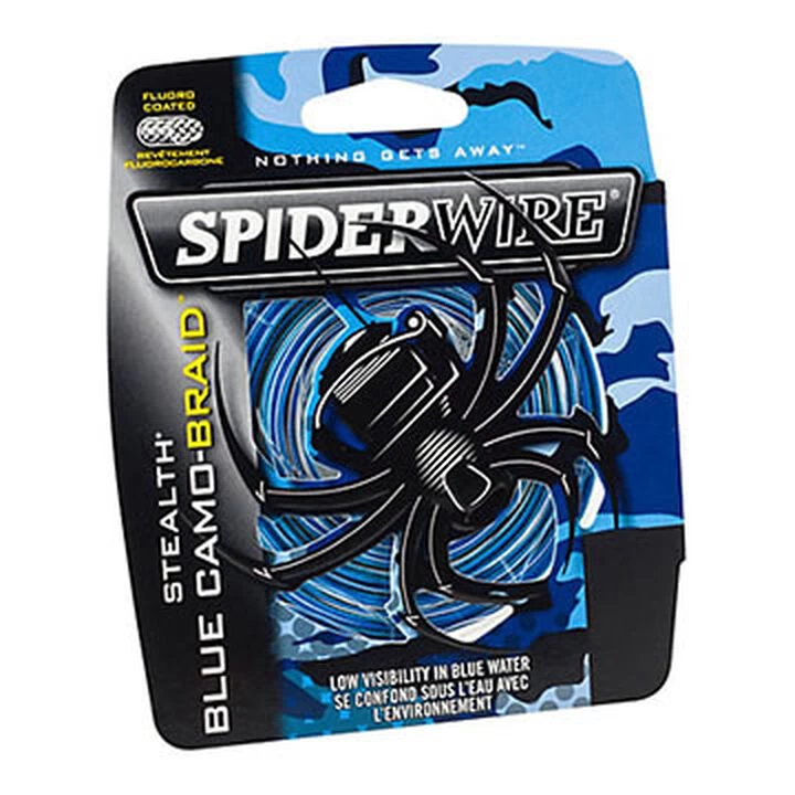 SpiderWire Stealth Blue Camo Braid Fishing Line - 125 Yards 3 SpiderWire Stealth Blue Camo Braid Fishing Line - 125 Yards